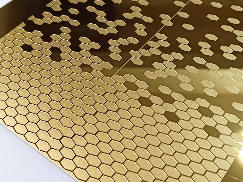 Etched WR-4 Stainless Steel Sheet