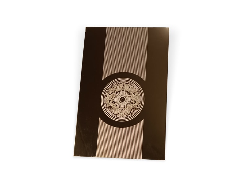 Etched WR-5 Stainless Steel Sheet