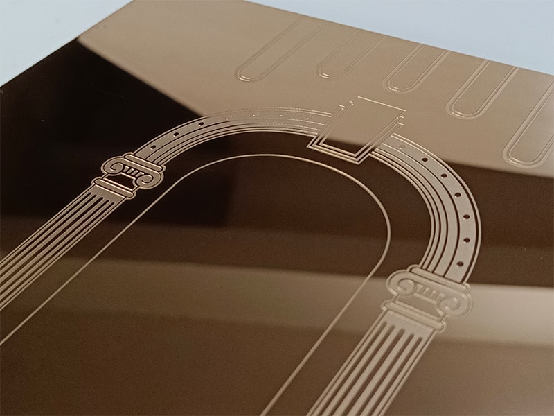 Etched WR-6 Stainless Steel Sheet