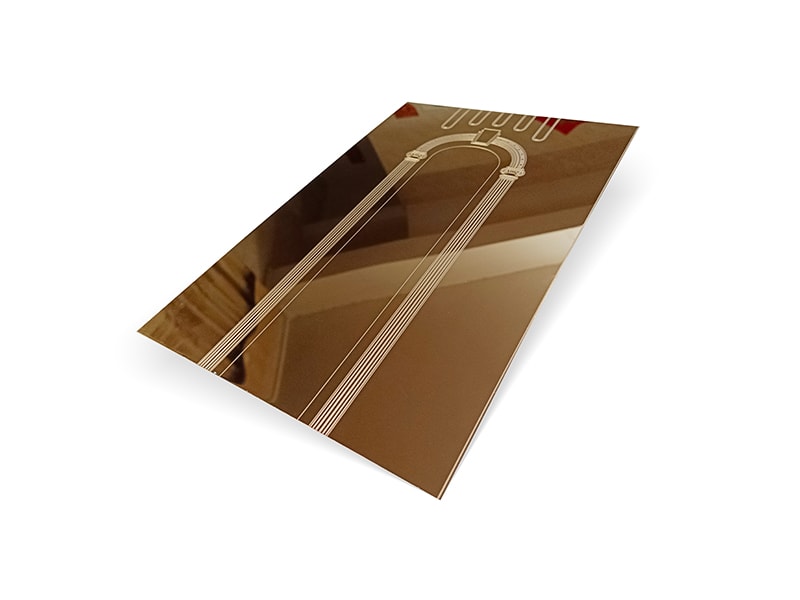 Etched WR-6 Stainless Steel Sheet