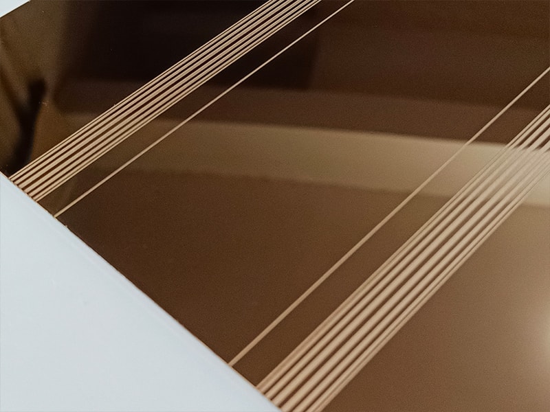 Etched WR-6 Stainless Steel Sheet