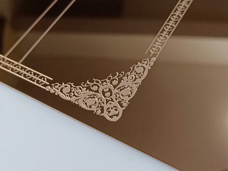 Etched WR-7 Stainless Steel Sheet