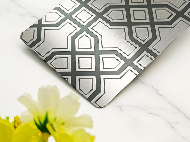 Etched WR-8 Stainless Steel Sheet