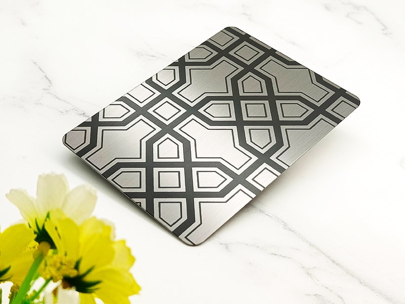 Etched WR-8 Stainless Steel Sheet