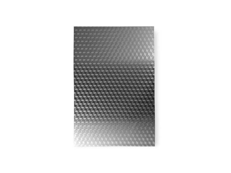 Square Cube Embossed Finish Stainless Steel Sheet