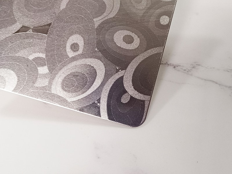 Ellipses Embossed Finish Stainless Steel Sheet