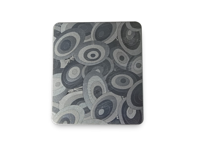 Ellipses Embossed Finish Stainless Steel Sheet