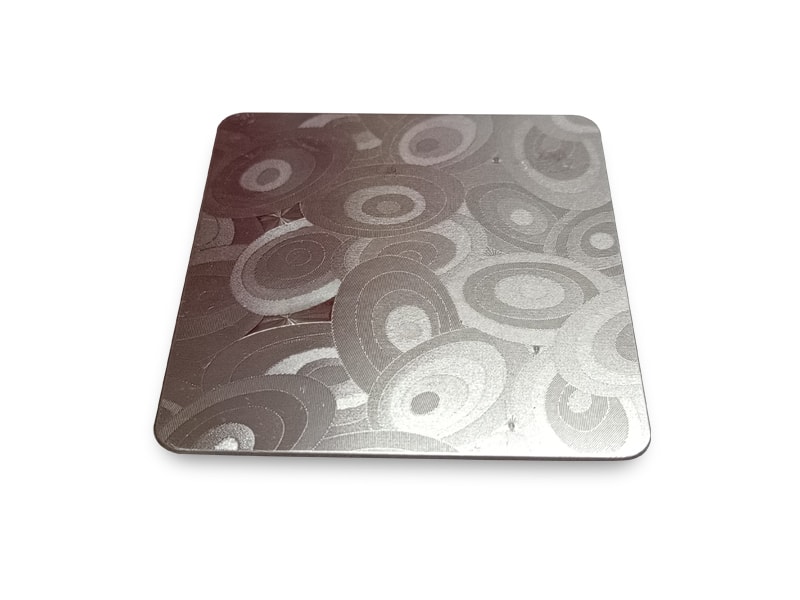 Ellipses Embossed Finish Stainless Steel Sheet