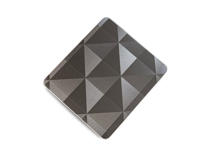 Triangular Mosaic Embossed Finish Stainless Steel Sheet