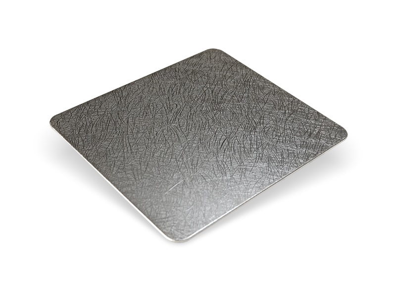 Vibrating Lines Embossed Finish Stainless Steel Sheet
