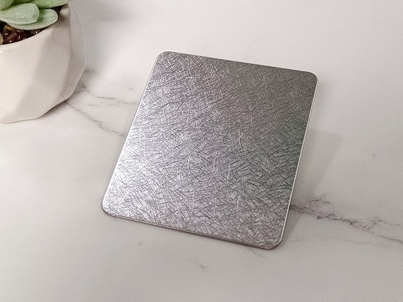 Vibrating Lines Embossed Finish Stainless Steel Sheet