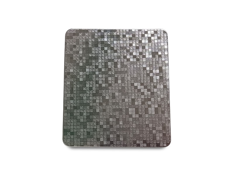 Lattice Pattern Embossed Finish Stainless Steel Sheet