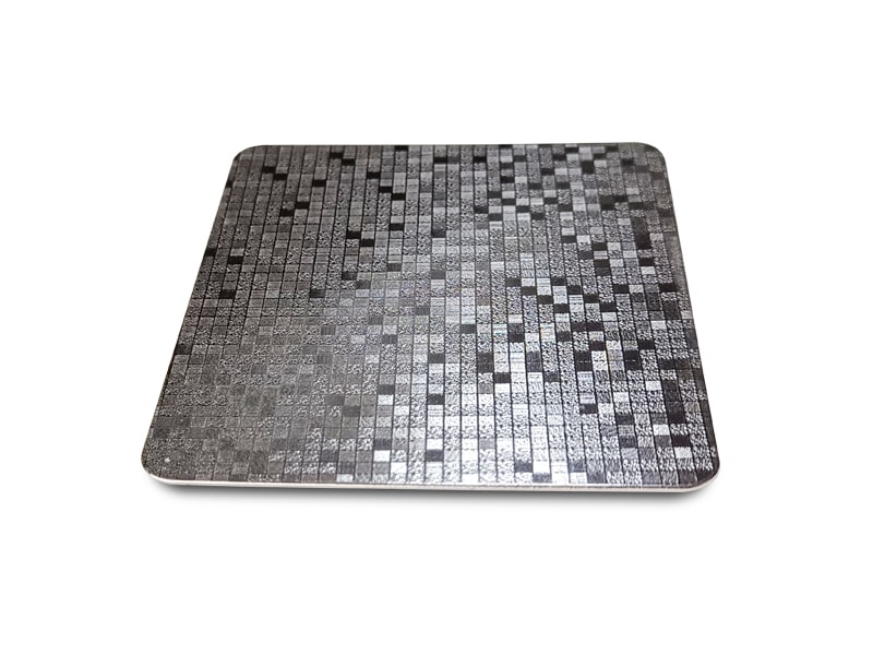 Lattice Pattern Embossed Finish Stainless Steel Sheet