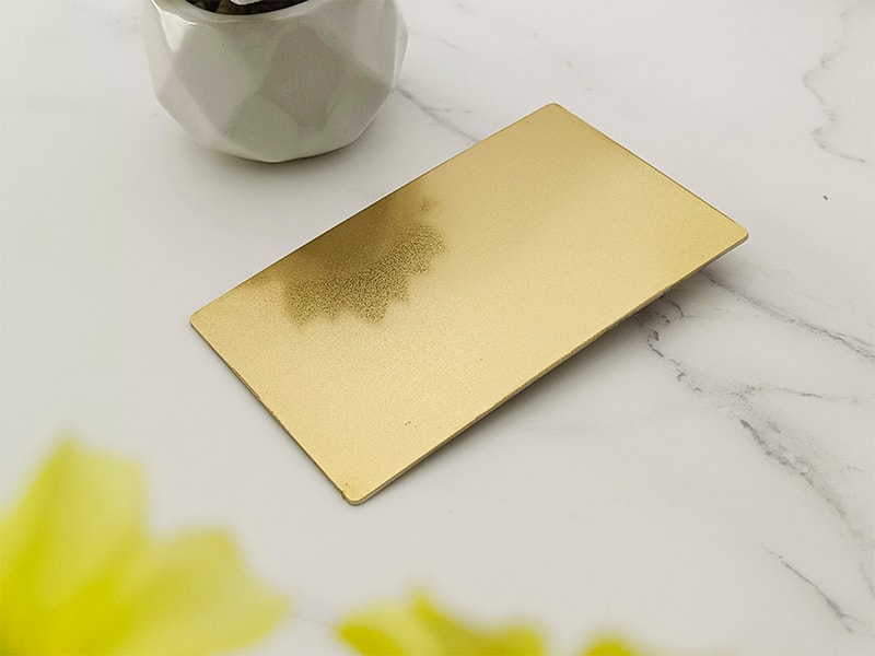 Gold Bead Blasted Finish Stainless Steel Sheet
