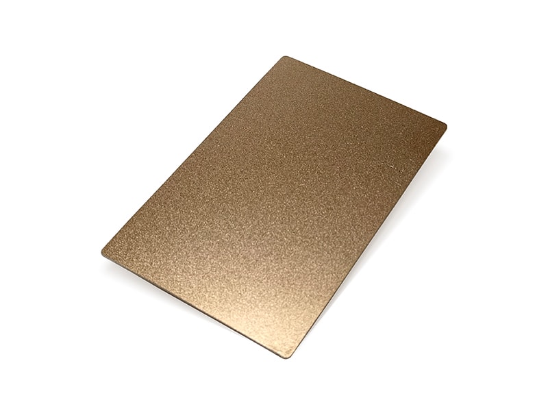 Copper Bead Blasted Finish Stainless Steel Sheet