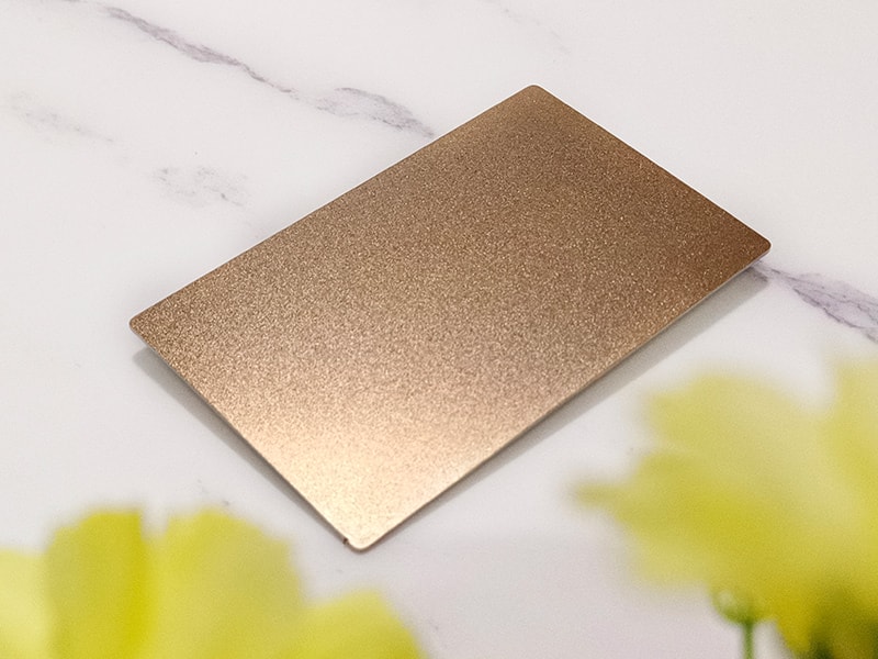 Copper Bead Blasted Finish Stainless Steel Sheet