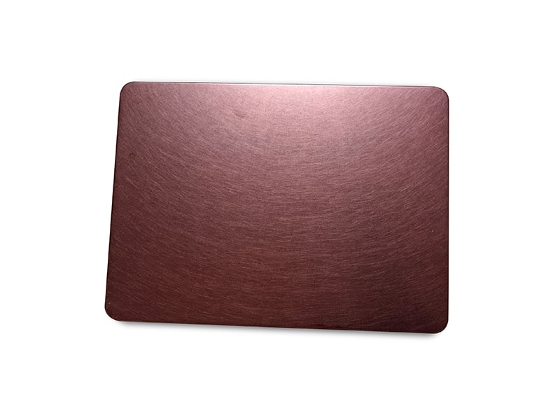 Wine Red Vibration Finish Stainless Steel Sheet