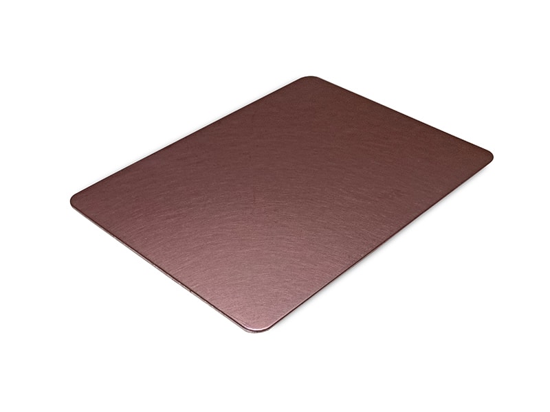 Wine Red Vibration Finish Stainless Steel Sheet