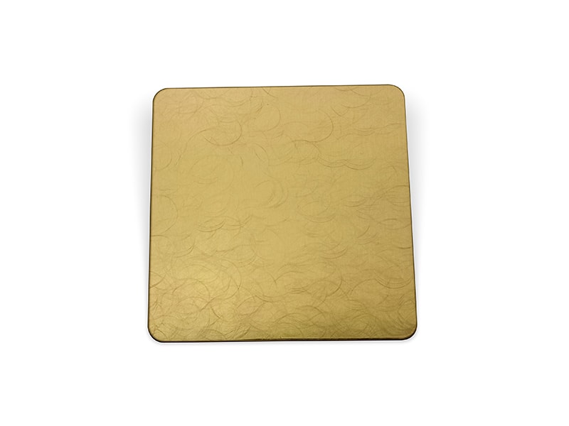 Spiral Vibration Gold Finish Stainless Steel Sheet