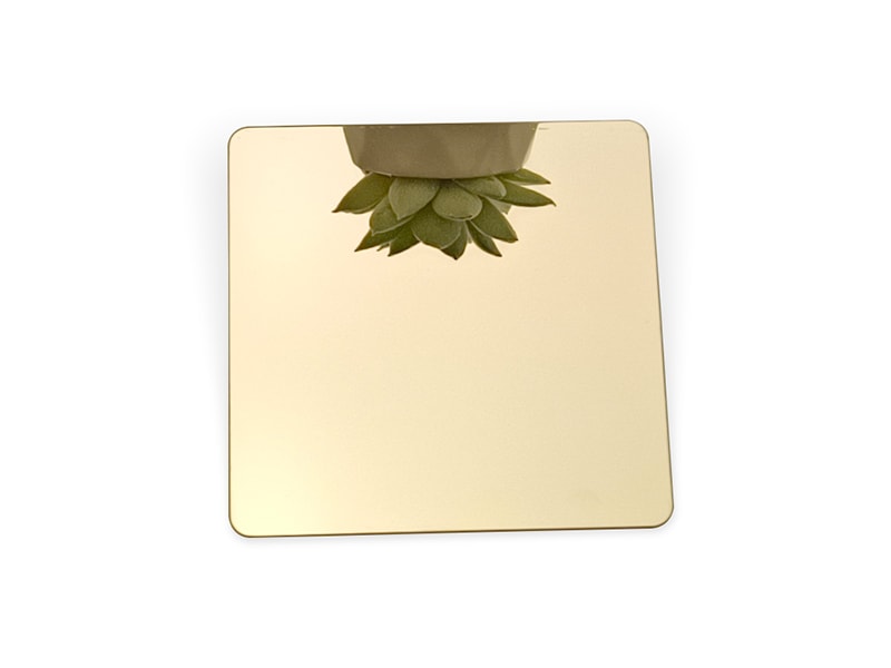 Champagne Mirror Finish Stainless Steel Sheet