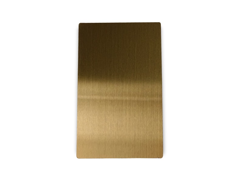 Copper Hairline Finish Stainless Steel Sheet