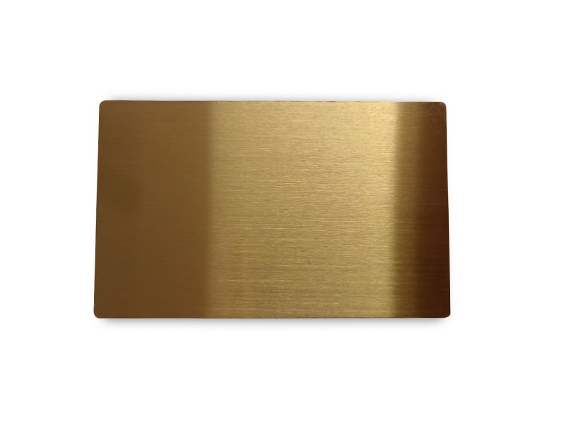 Copper Hairline Finish Stainless Steel Sheet