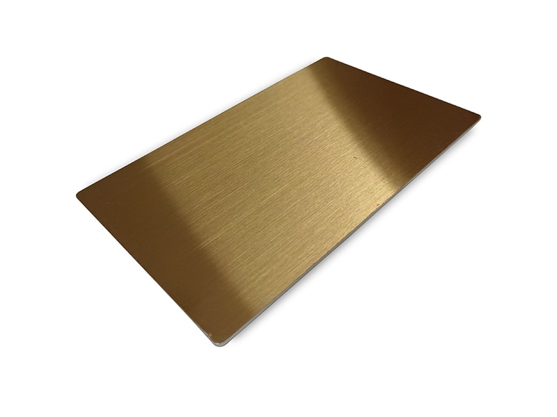 Copper Hairline Finish Stainless Steel Sheet