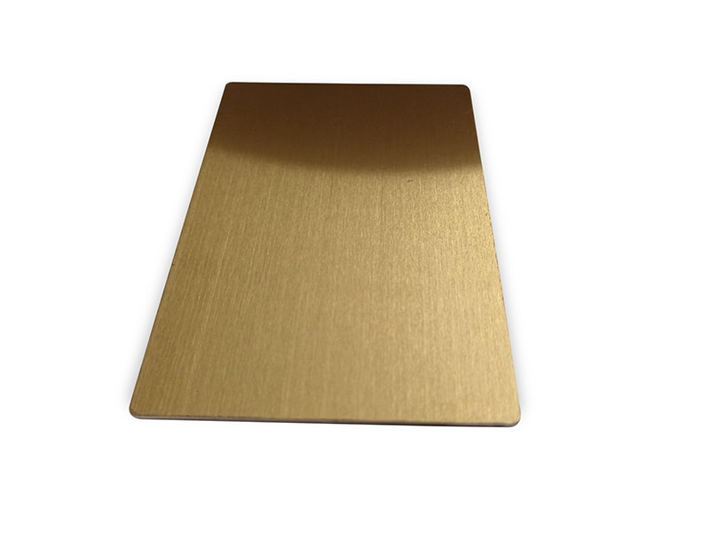 Copper Hairline Finish Stainless Steel Sheet
