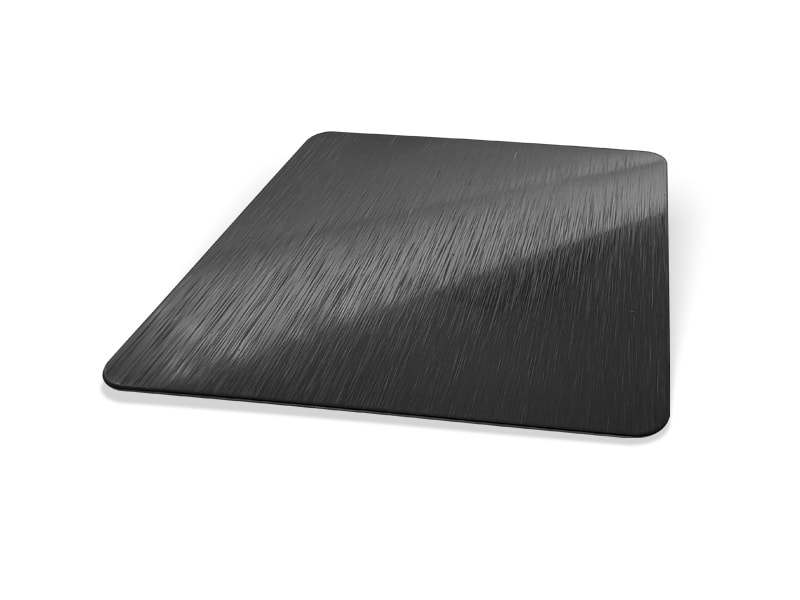 Black Satin Finish Stainless Steel Sheet