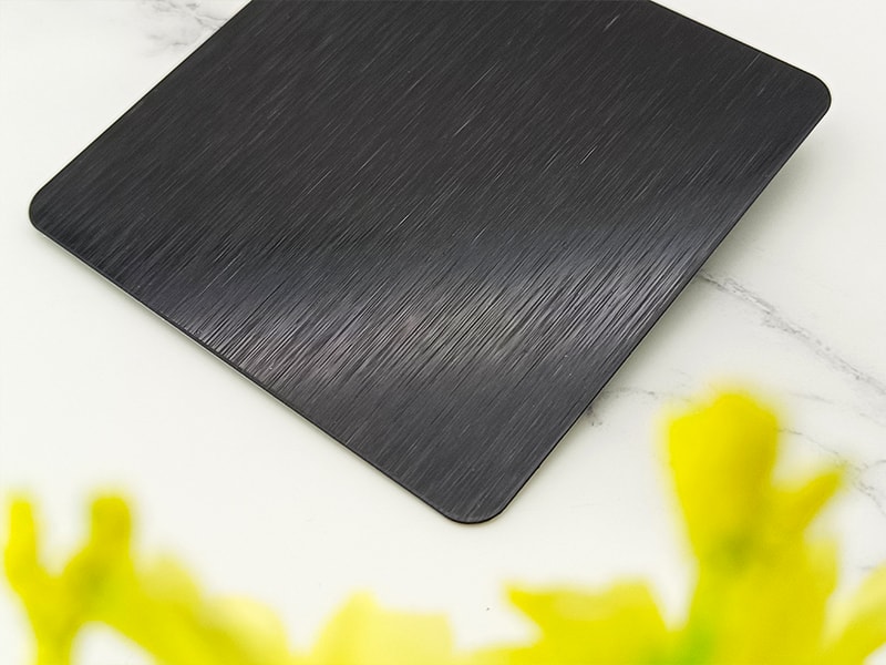 Black Satin Finish Stainless Steel Sheet