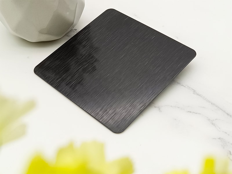 Black Satin Finish Stainless Steel Sheet
